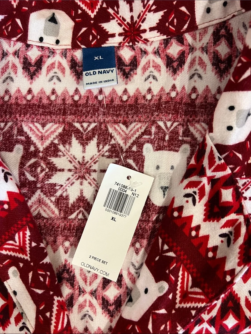 NWT Old Navy Matching Flannel Pajama Set Size: XL
